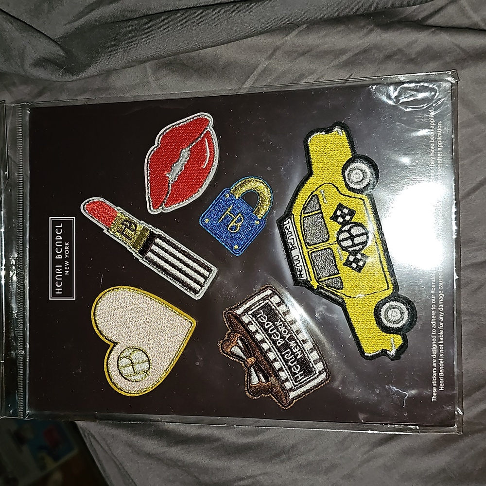 Henri Bendel New York Embroidered Stickers New - Rare